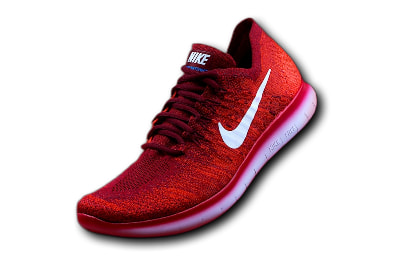 Sneaker with soft shadow on white